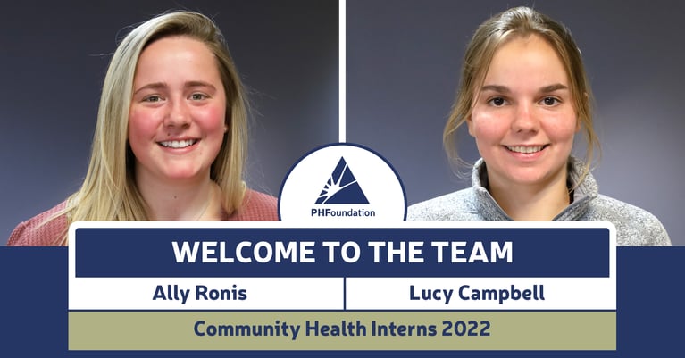 Ally Ronis and Lucy Campbell introduced as interns at PHF