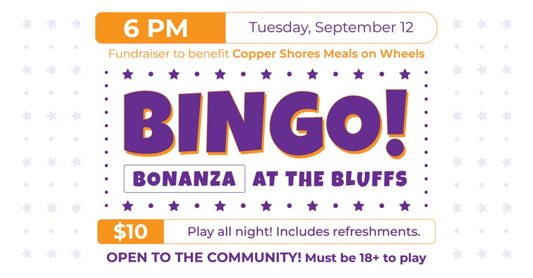 Support Meals on Wheels During Bingo Bonanza at the Bluffs