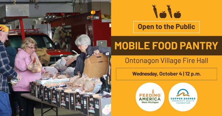 Mobile Food Pantry Scheduled for October 4 in Ontonagon