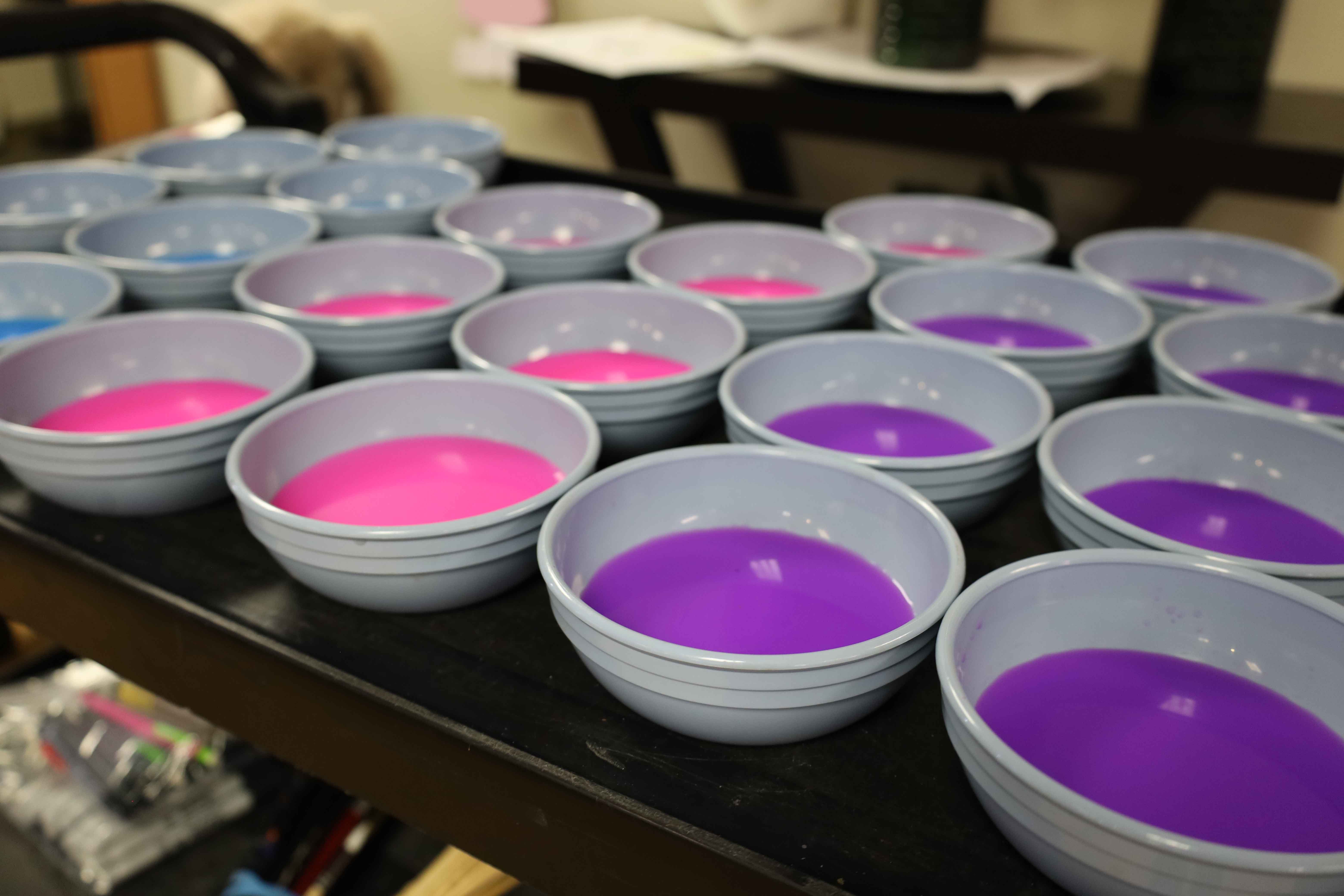 Water Paints Purple and Pink