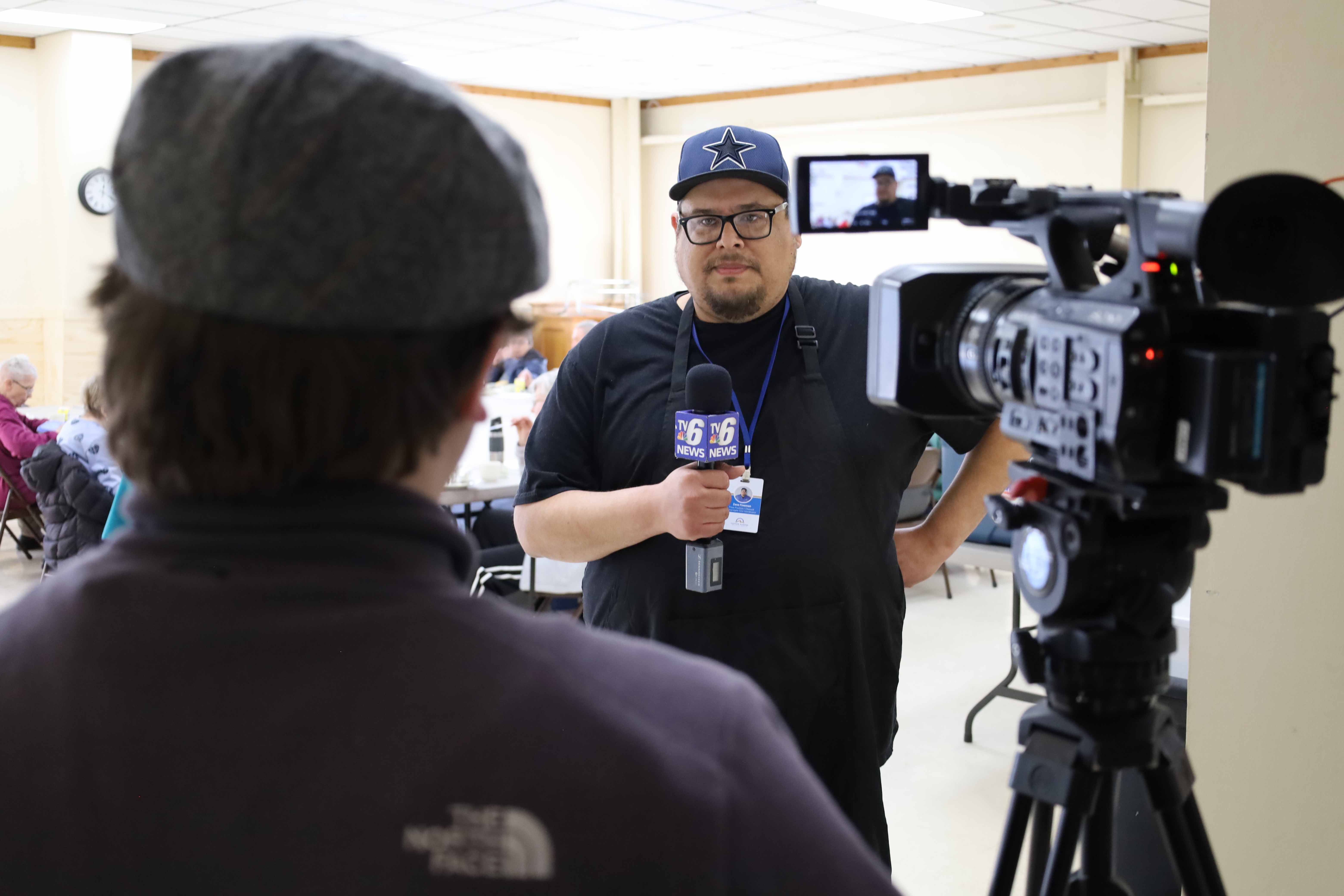 Zane Doing TV6 interview